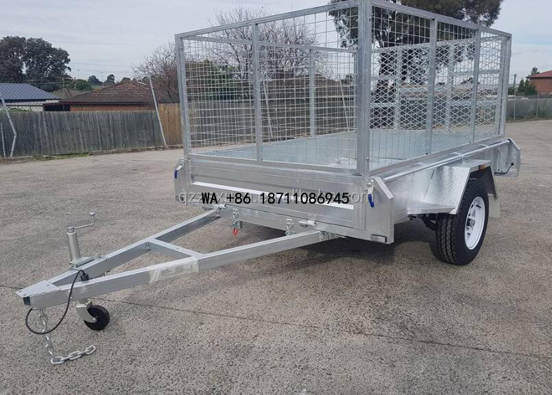 Heavy Equipment Trailer - (ขายตรงจากโรงงาน) กล่องเหล็กแบบมีโครงเหล็กสองเพลาปรับแต่งได้ รถพ่วงเพลาเดียวประสิทธิภาพสูงสำหรับเก็บสินค้าในรถพ่วงแบบมีโครงเหล็ก