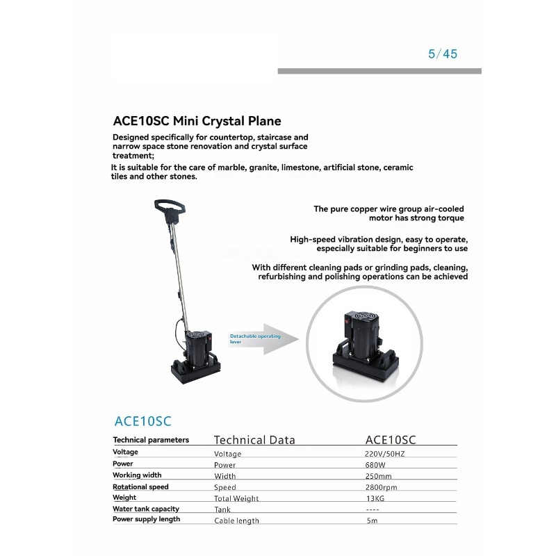 Floor Grinding Machine - เครื่องขัดและขัดเงาพื้น 220V เครื่องขัดเงาพื้นผิวหินคริสตัล เครื่องขัดและขัดเงาพื้นบันได