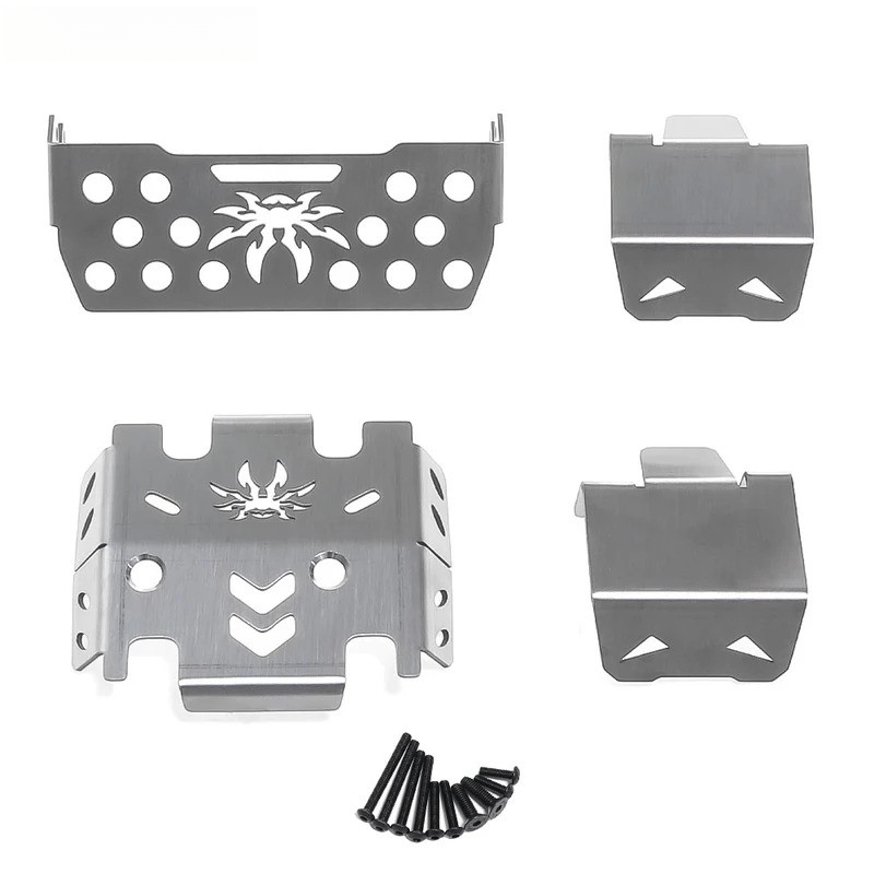 Heavy Equipment Vehicles - แผ่นกันกระแทกสแตนเลสสำหรับรถบังคับวิทยุ Croboll 1/7 MK07/JK07, ชุดเกราะโลหะ HD6100,