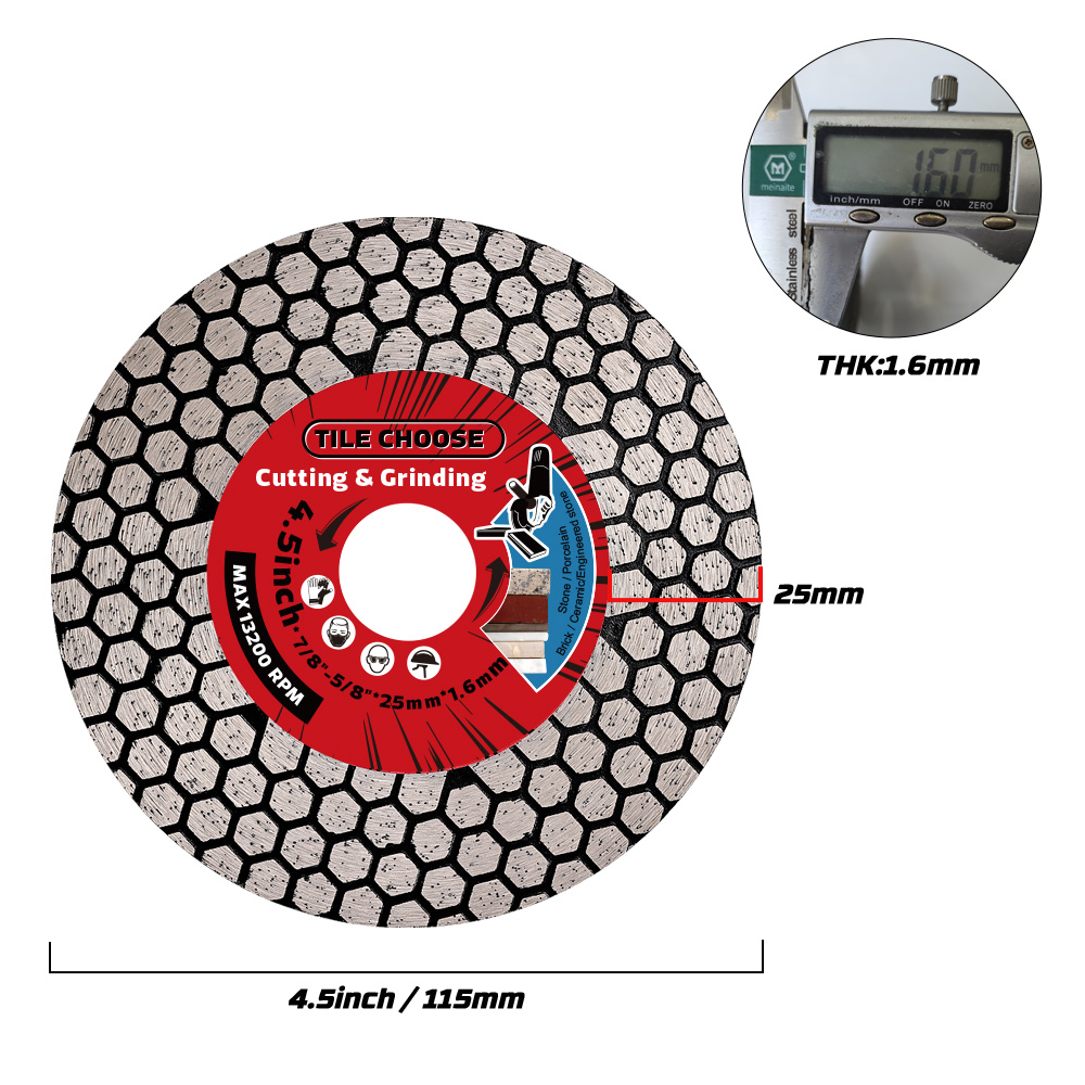 D115mm/125mm ใบมีดเพชรตัดเพชรก - Brick Cutting Saw บทวิจารณ์และราคา