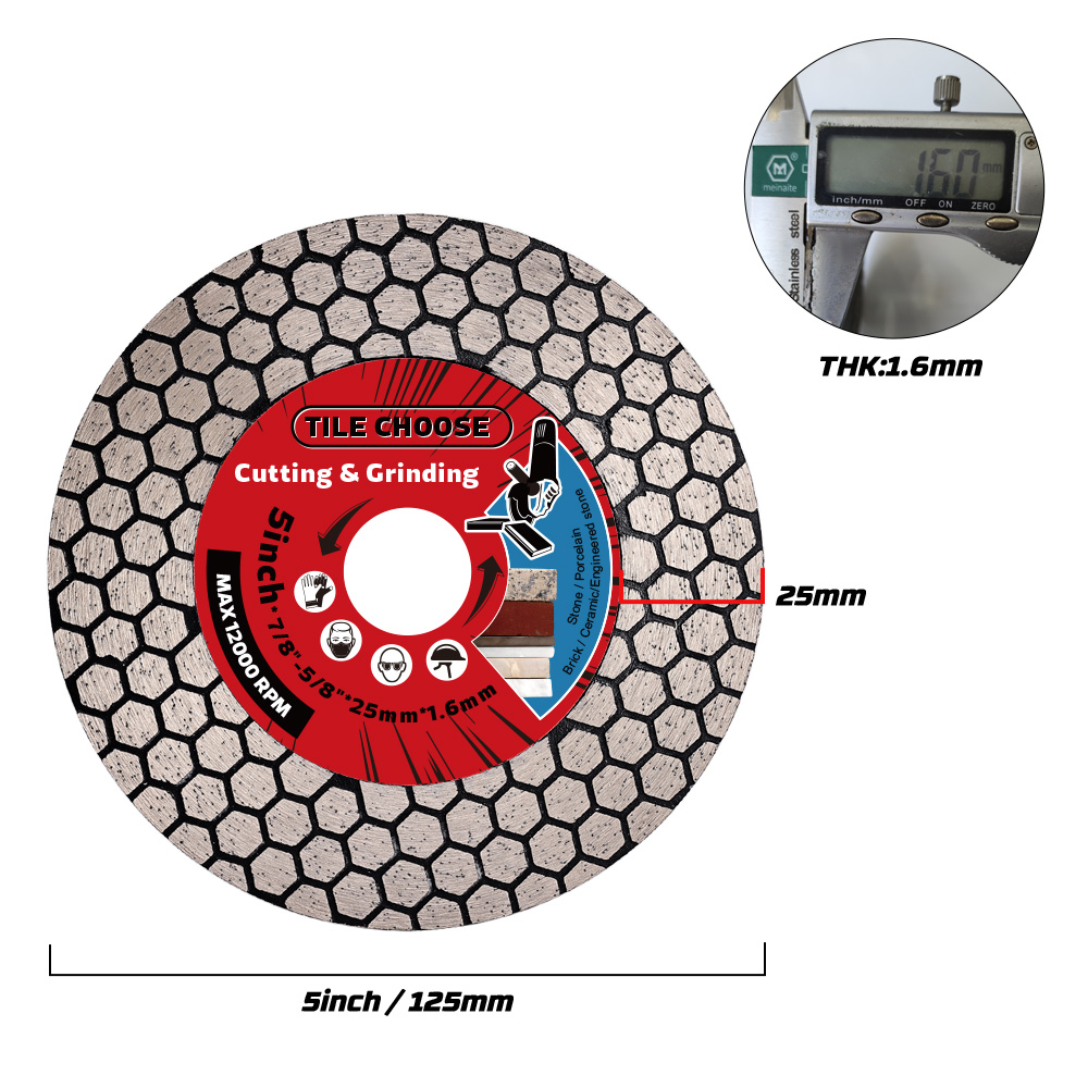D115mm/125mm ใบมีดเพชรตัดเพชรก - Brick Cutting Saw บทวิจารณ์และราคา