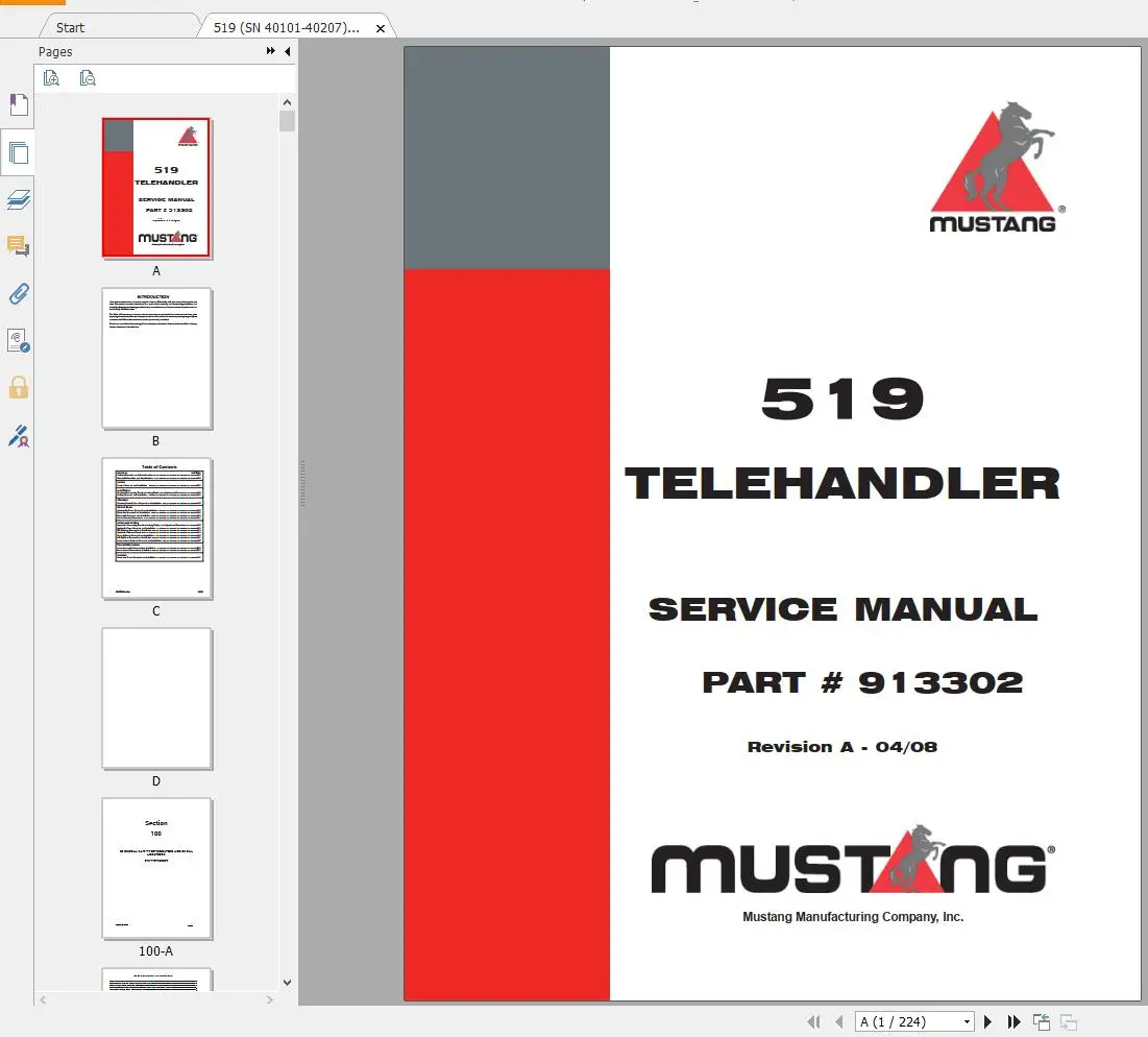 AutoDVD Mustang Machinery Heav - Heavy Equipment In บทวิจารณ์และราคา