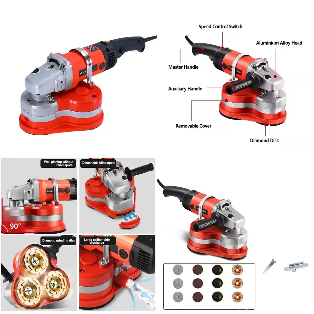 เครื่องขัดพื้นคอนกรีตแบบไร้ฝุ่ - Floor Grinding Machine บทวิจารณ์และราคา