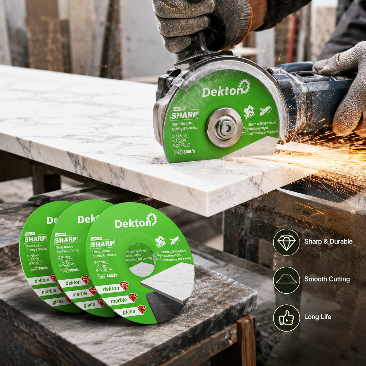 ใบเลื่อยตัดเพชร 100-125 มม. x2 - Brick Cutting Saw บทวิจารณ์และราคา