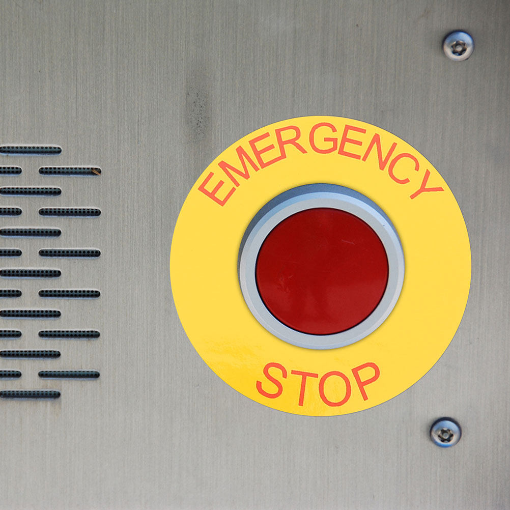 สติ๊กเกอร์ป้ายหยุดฉุกเฉิน 2 ชิ - Heavy Equipment Warning Sign บทวิจารณ์และราคา