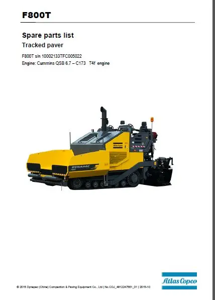 แคตตาล็อกอะไหล่ AutoCD Dynapac - Heavy Equipment In บทวิจารณ์และราคา